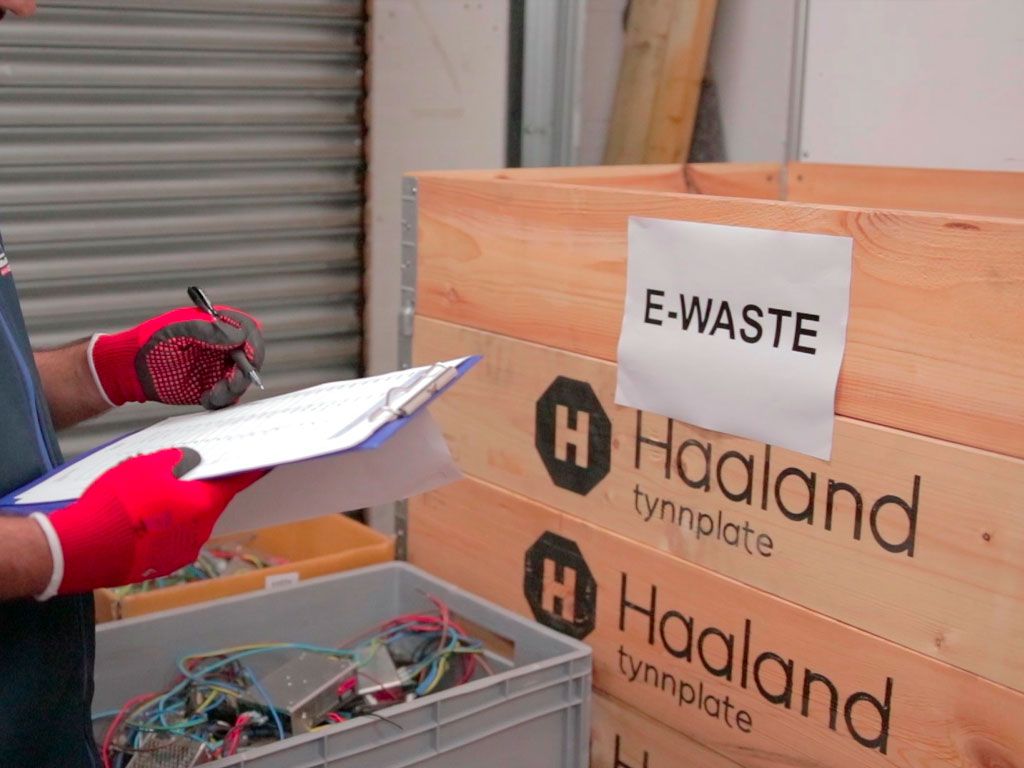 Manual dismantling and audit of electronic equipment collected across Kent